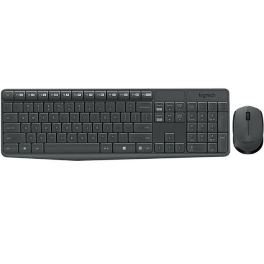 TECLADO+RATÓN LOGITECH MK235 WIRELESS NEGRO