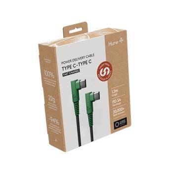 CABLE HUNE ECO TIPO C A TIPO C 1.2M BOSQUE