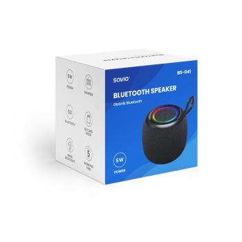 ALTAVOZ BLUETOOTH 5.0 5W NEGRO SAVIO BS-041